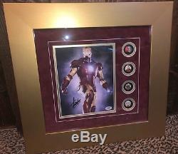 STAN LEE signed autographed framed photo display IRON MAN PSA DNA COA Marvel