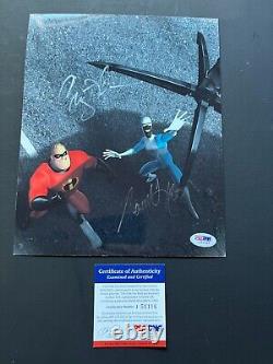 Samuel L. Jackson & Craig T. Nelson signed Incredibles 8x10 photo PSA/DNA coa