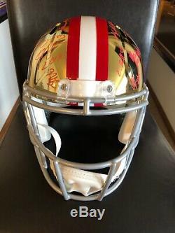 San Francisco 49ers 2019 Team Signed Chrome Full Size Helmet Psa/dna Coa Loa