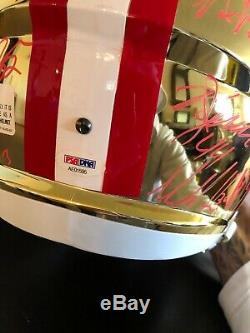 San Francisco 49ers 2019 Team Signed Chrome Full Size Helmet Psa/dna Coa Loa