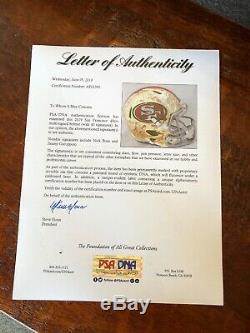 San Francisco 49ers 2019 Team Signed Chrome Full Size Helmet Psa/dna Coa Loa