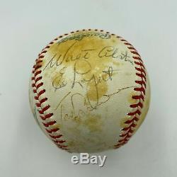 Satchel Paige & Ernie Banks Hall Of Fame Multi Signed Baseball With PSA DNA COA