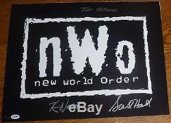 Scott Hall & Kevin Nash Signed NWO 16x20 Photo PSA/DNA COA WWE WCW The Outsiders