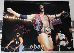 Scott Hall Signed WWE 16x20 Photo PSA/DNA COA WCW NWO Picture with Belt Autograph