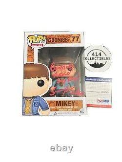 Sean Astin Mikey Goonies #77 Signed Autographed Funko Pop- Psa/dna Coa