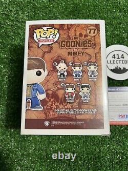 Sean Astin Mikey Goonies #77 Signed Autographed Funko Pop- Psa/dna Coa