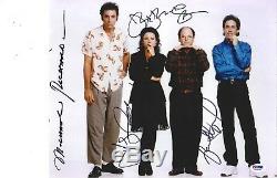 Seinfeld cast signed 11x14 photo PSA DNA COA Jerry Elaine George & Kramer