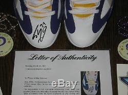 Shaquille O'neal Autograph Shoe Reebok Shaq Attaq Lsu Lakers Auto Psa/dna Coa