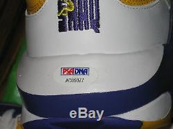 Shaquille O'neal Autograph Shoe Reebok Shaq Attaq Lsu Lakers Auto Psa/dna Coa