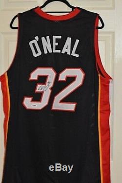 Shaquille Oneal Signed Jersey Miami Heat Basketball #32 Psa Dna Coa
