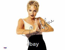 Sharon Stone Autographed 11x 14 With Hands Together Photograph PSA DNA COA