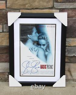 Sharon Stone Basic Instinct Signed Poster / Print PSA/DNA COA Framed