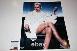 Sharon Stone Signed Basic Instinct 16x20 Photo Psa/dna Authentic Coa