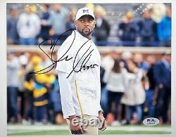 Sherrone Moore Sighed 8x10 Photo Autographed Michigan Wolverines PSA/DNA COA