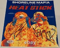 Shoreline Mafia Signed Autographed heatstick 8x8 Photo Psa DNA Coa