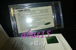 Signed 1985 Nike Michael Jordan Rookie Card Uda Autograph Rc Coa Auto Psa/dna 9