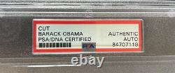 Signed Barack Obama Autographed Custom Card Psa/dna Slabbed Coa