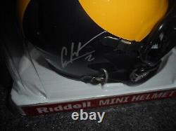 Signed Charles Woodson Autographed NCAA Michigan Mini Helmet PSA/DNA COA