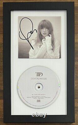 Signed Framed Taylor Swift Autographed Ttpd Tortured Poets Photo CD Psa Dna Coa