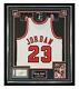 Signed Michael Jordan Jersey Framed Display 6 Time Nba Champion Psa Dna +coa