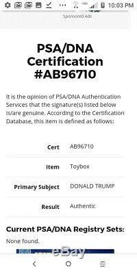Signed President Donald Trump Autograph 12 Talking Doll PSA/DNA COA