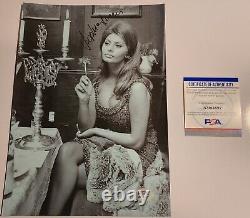 Sophia Loren PSA DNA Autograph Signed Auto Actress COA Hollywood