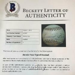 Spectacular Jimmie Foxx Single Signed Autographed Baseball PSA DNA & Beckett COA