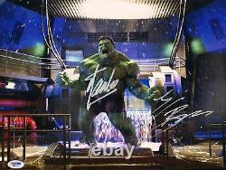 Stan Lee & Eric Bana Signed 11x14 Photo PSA/DNA COA Incredible Hulk Autograph