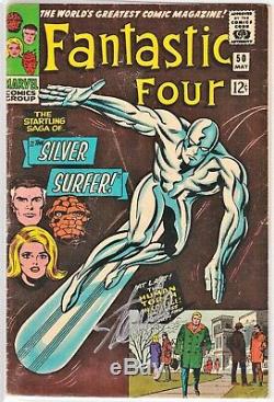 Stan Lee + Jack Kirby Signed Fantastic Four # 50 (1966) PSA/DNA COA SUPER KEY