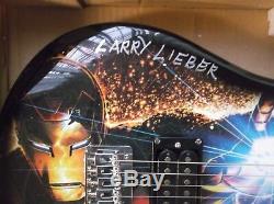 Stan Lee Larry Lieber Signed Rare Iron Man Rockmaster Peavey Guitar Psa Dna Coa