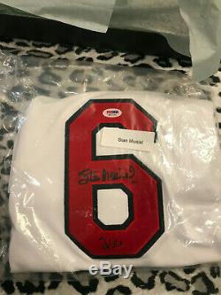 Stan Musial Autographed Jersey With COA, PSA DNA