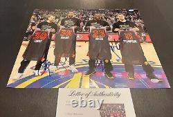 Steph Curry Kevin Durant Klay Thompson Draymond Signed 16x20 Photo PSA/DNA COA