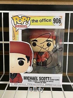 Steve Carell Signed Michael Scott Classy Santa ThE Office Funko Pop PSA/DNA COA