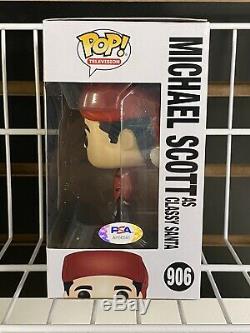 Steve Carell Signed Michael Scott Classy Santa ThE Office Funko Pop PSA/DNA COA