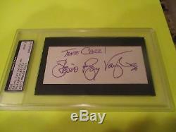 Stevie Ray Vaughn Signed Coa Psa/dna