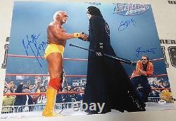 Sting Hulk Hogan Jimmy Hart Signed WWE 16x20 Photo PSA/DNA COA Picture WCW Auto