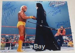 Sting Hulk Hogan Jimmy Hart Signed WWE 16x20 Photo PSA/DNA COA Picture WCW Auto