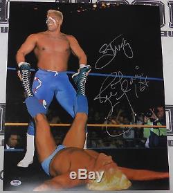 Sting & Ric Flair Signed WWE 16x20 Photo PSA/DNA COA Picture WCW Match Autograph