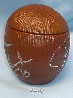 Superfly Jimmy Snuka & Rowdy Roddy Piper Signed Coconut PSA/DNA COA Auto WWF WWE