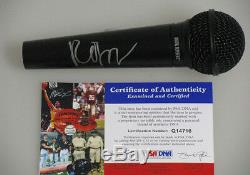 THE CURE ROBERT SMITH Hand Signed Microphone + PSA DNA COA BUY GENUINE