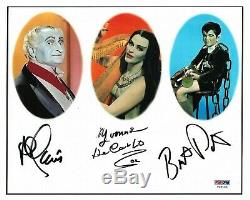 THE MUNSTERS SIGNED BY 3 AL LEWIS YVONNE DeCARLO BUTCH PATRICK PSA/DNA COA