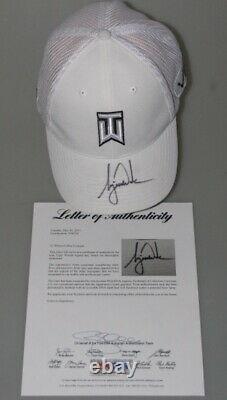 TIGER WOODS Hand Signed Golf Cap Hat + PSA DNA COA BUY Genuine Tiger
