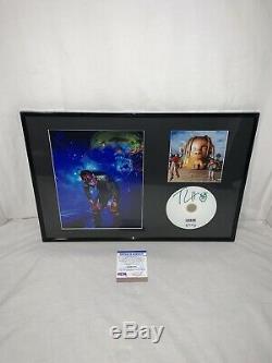 TRAVIS SCOTT SIGNED AUTOGRAPHED ASTROWORLD CD FRAMED 12x18 PSA/DNA COA RODEO