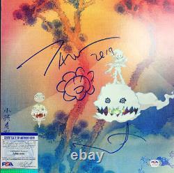 Takashi Murakami and Kanye West Signed Vinyl PSA/DNA COA Kids See Ghosts Sketch