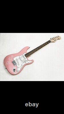 Taylor Swift Signed Autograph Full Size Pink Fender Electric Guitar Psa/dna Coa