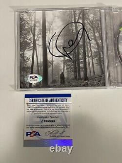 Taylor Swift Signed Autographed Folklore CD Cover PSA DNA COA b