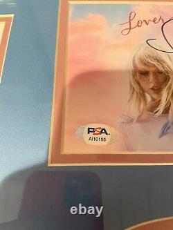 Taylor Swift Signed Framed Lover CD Rare Psa/dna Coa Autographed Me! Fearless