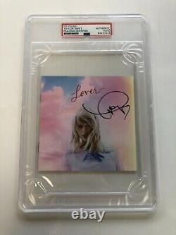 Taylor Swift Signed Lover CD Psa/dna Coa Encapsulated Rare! Auto Me! Singer