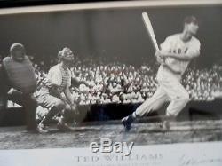 Ted Williams Autographed Framed Artist Proof 8/200, 29X20 COA, PSA/DNA