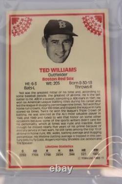 Ted Williams PSA DNA COA 1982 TCMA Stars of the'50's